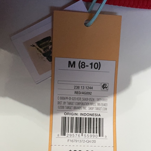 Kona Sol Textured HighCoverage OnePiece Swim Red M - Picture 8 of 8